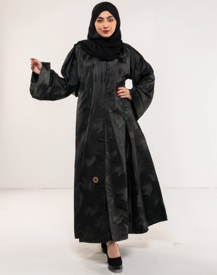 عباية تفته جاكار مميز بكسرتين امامية